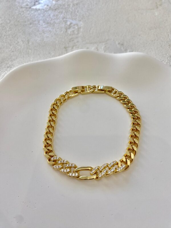 Xuping 14k Oval Halka Zincir Bileklik