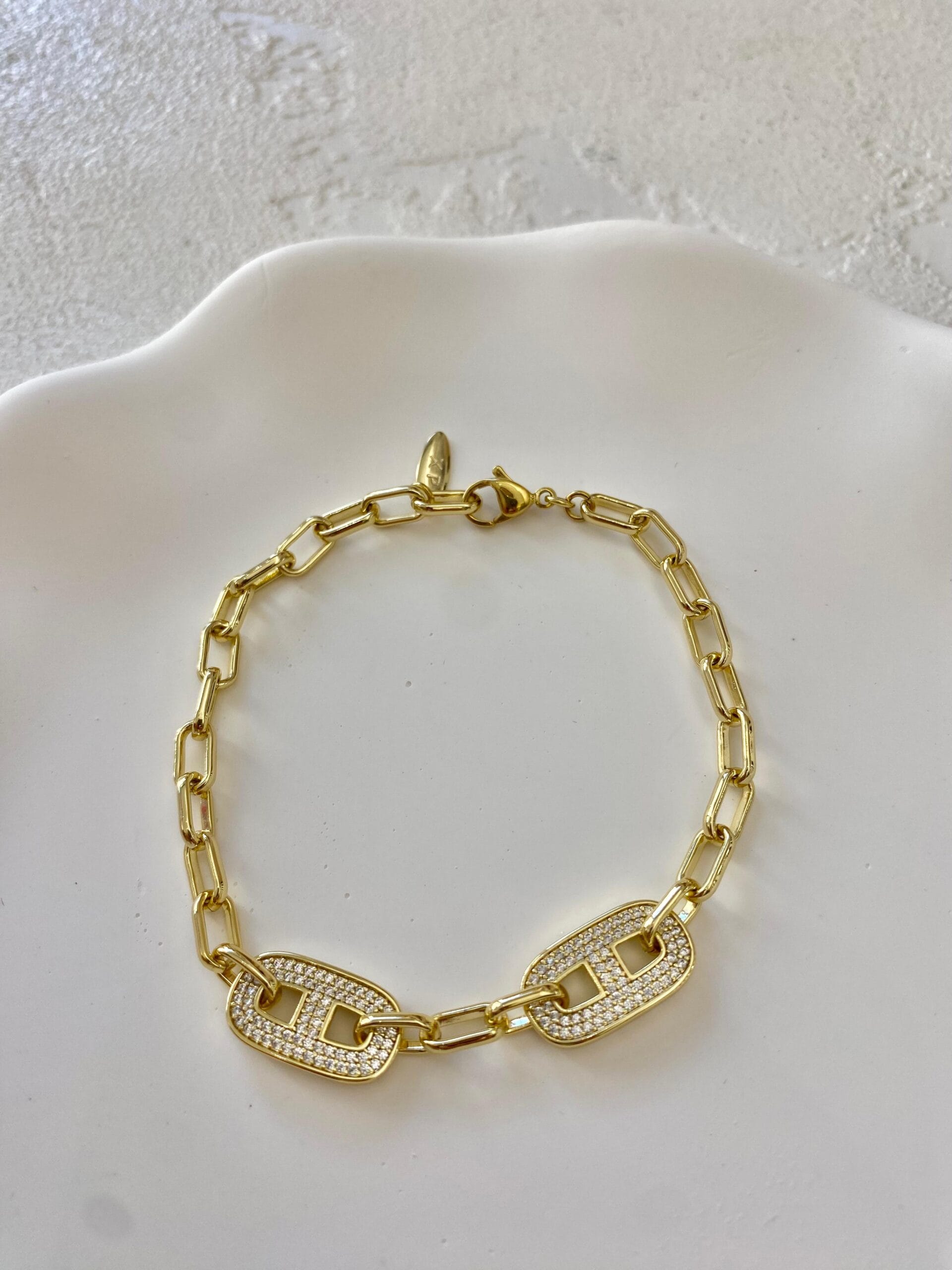 Xuping 14k Taşlı Ataç Bileklik