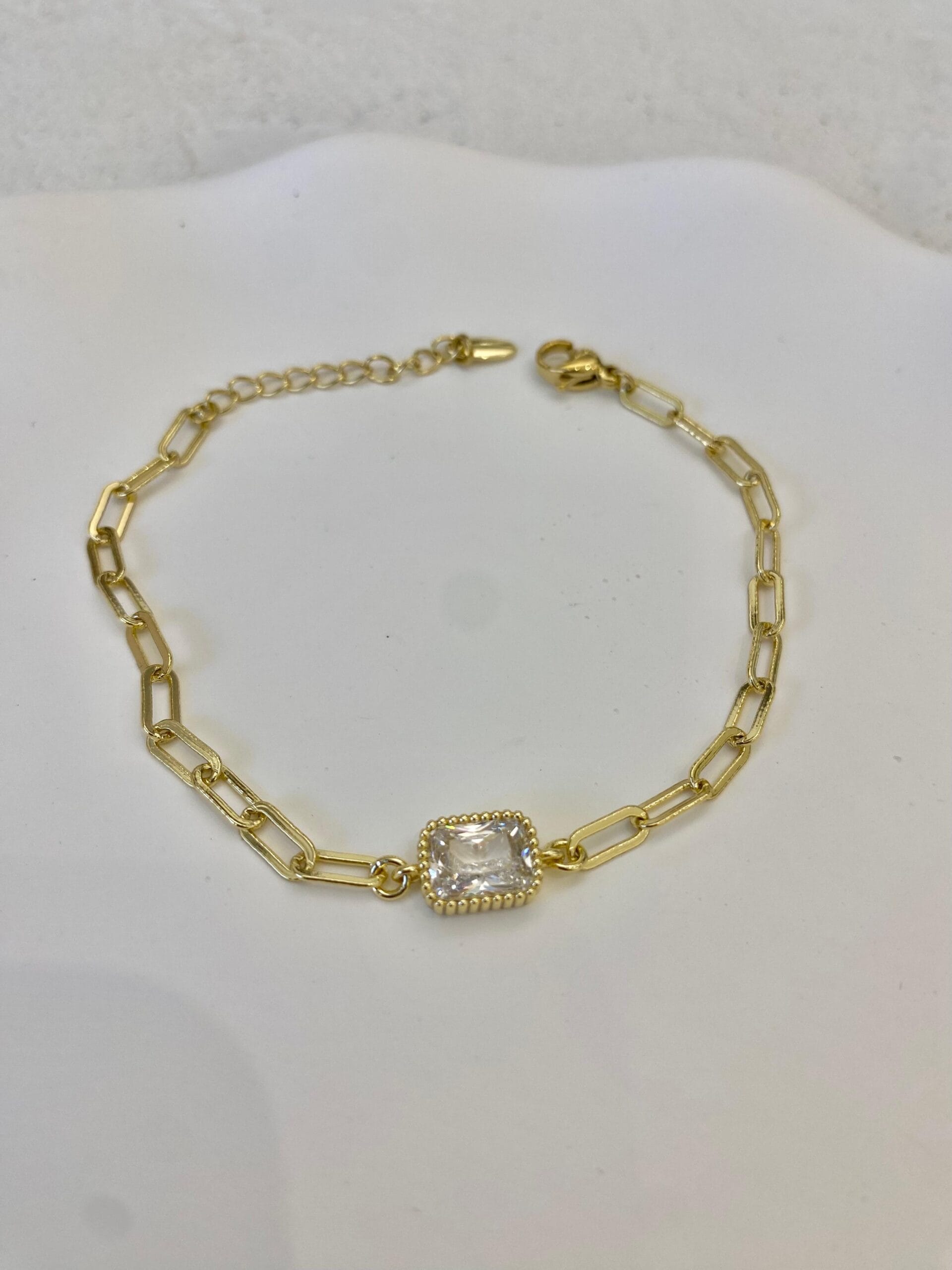 Xuping 14k Baget Taşlı Ataç Bileklik