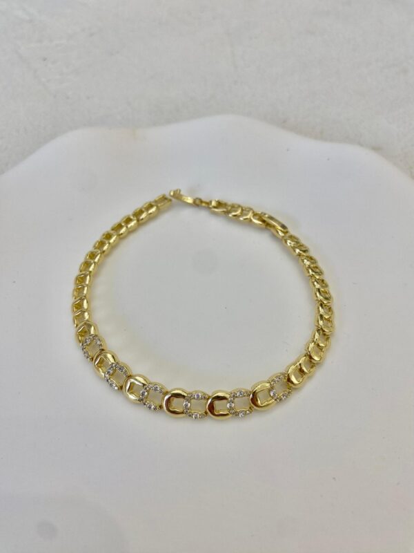 Xuping 14k Minimalist Taşlı Bileklik
