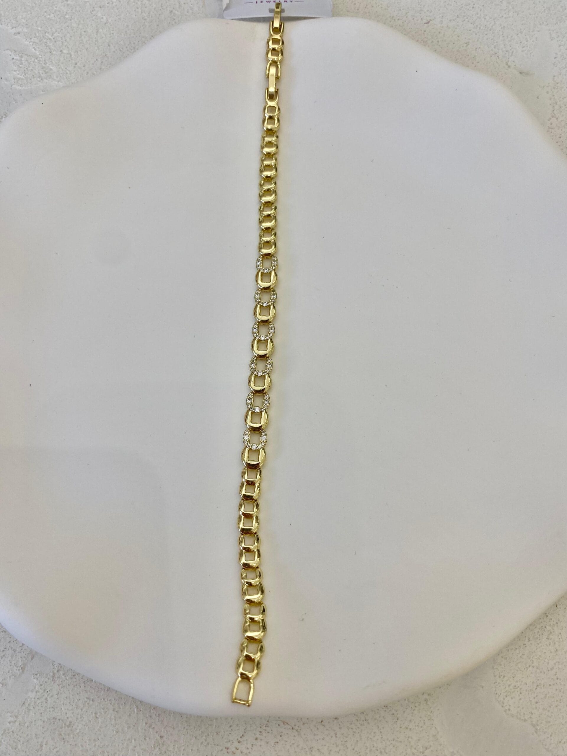 Xuping 14k Minimalist Taşlı Bileklik - Görsel 3