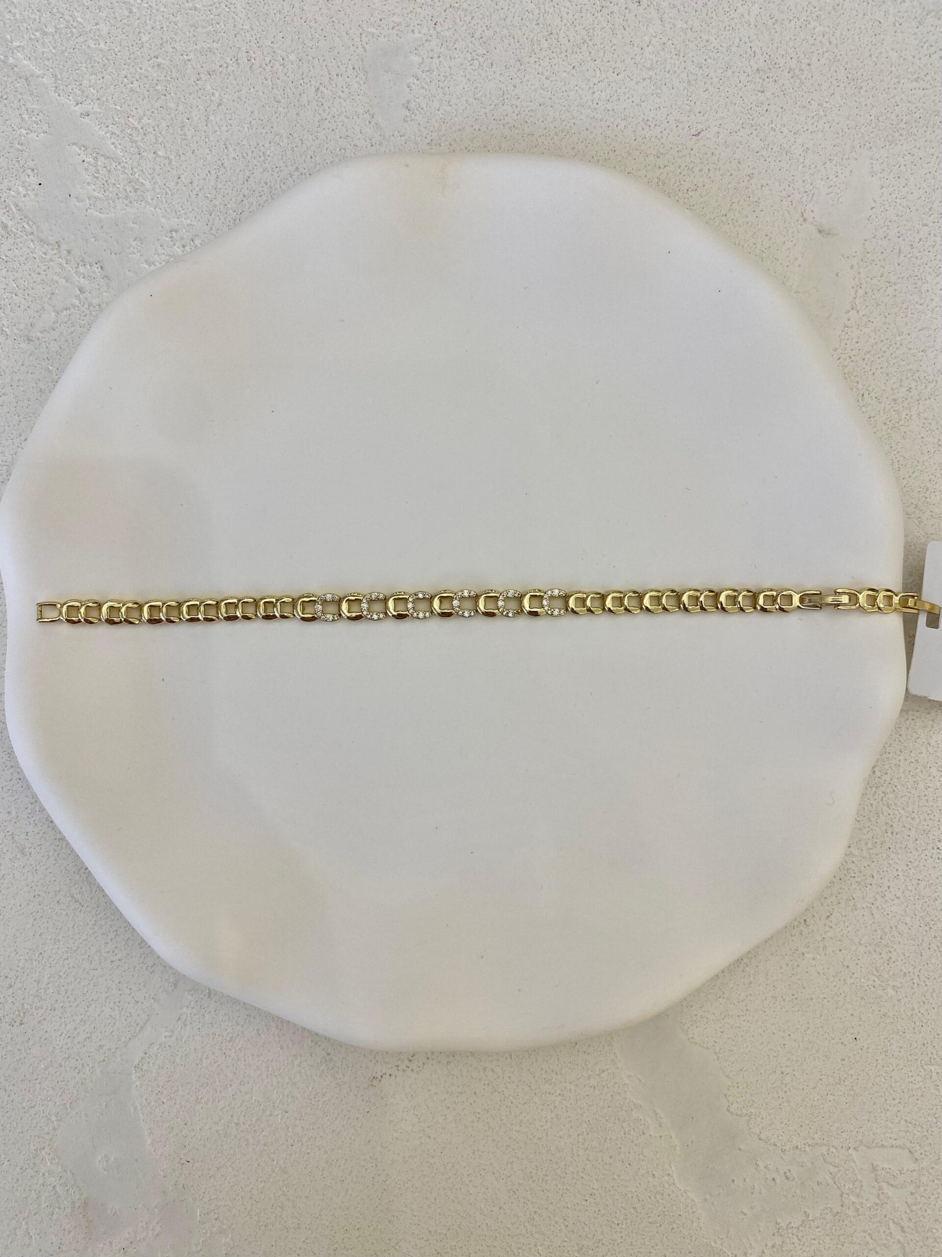 Xuping 14k Minimalist Taşlı Bileklik - Görsel 4