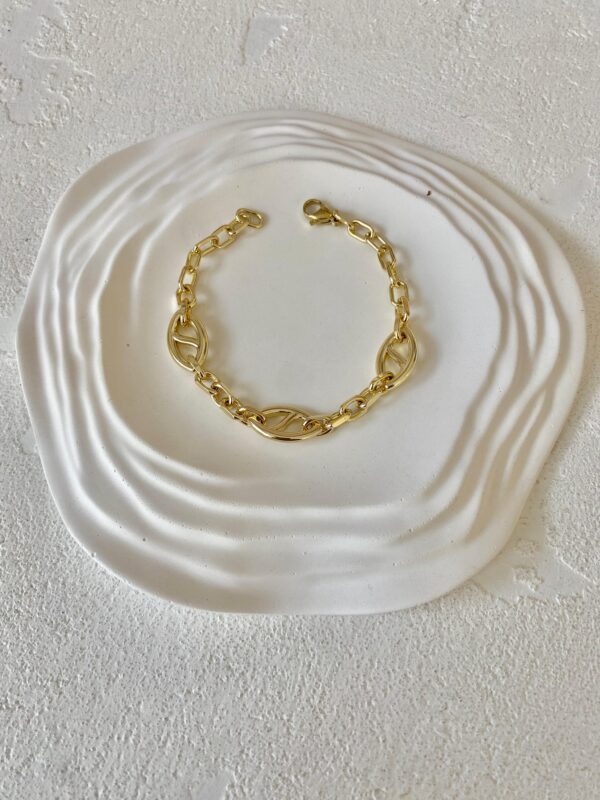 Xuping 14k Oval Zincirli Bileklik