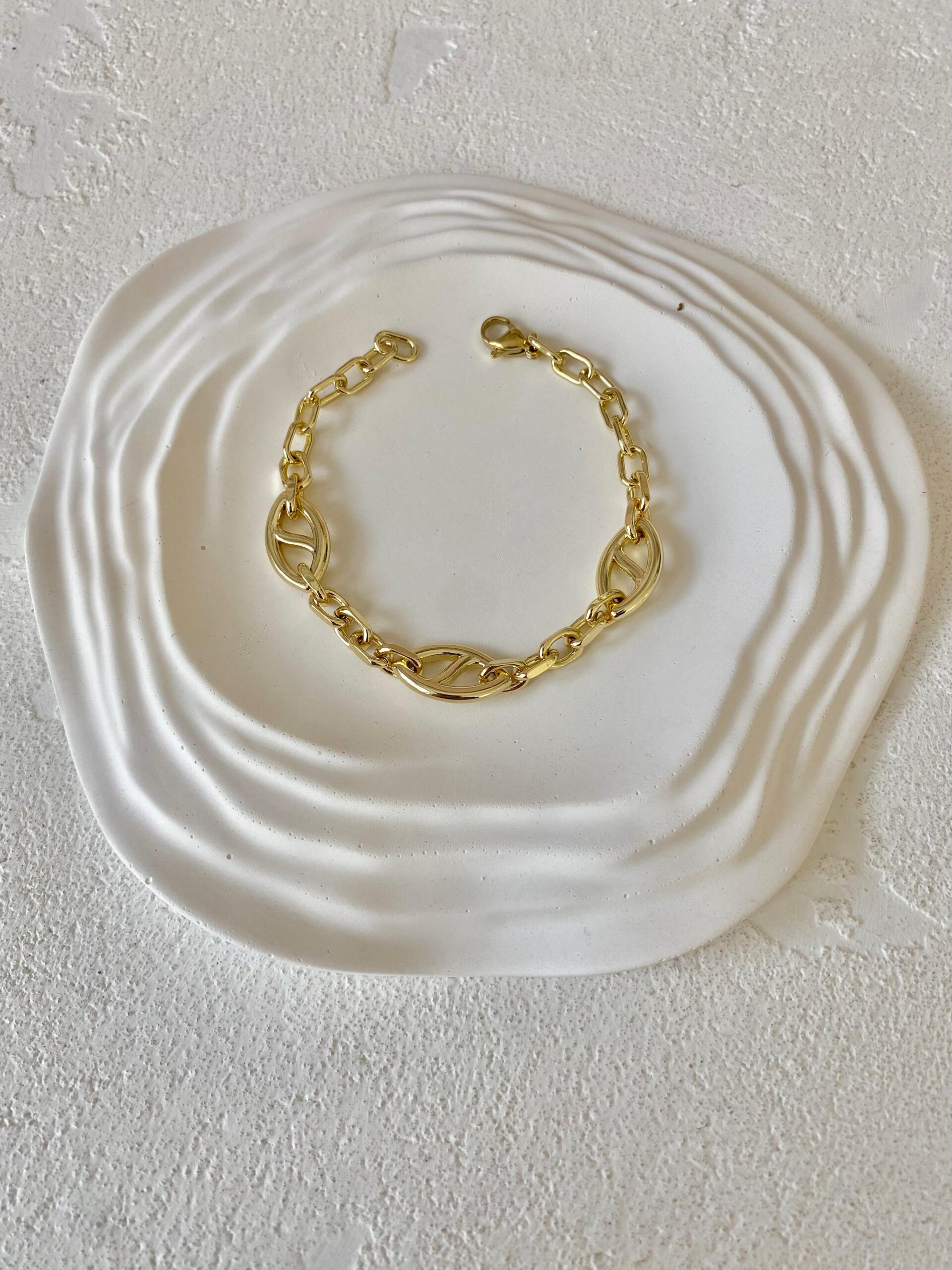 Xuping 14k Oval Zincirli Bileklik
