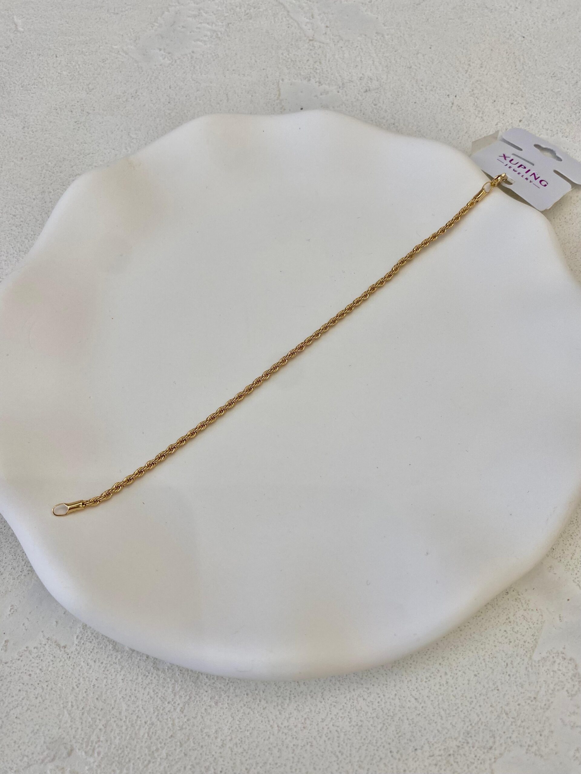 Xuping 14k Rose Gold Burgu Bileklik - Görsel 2