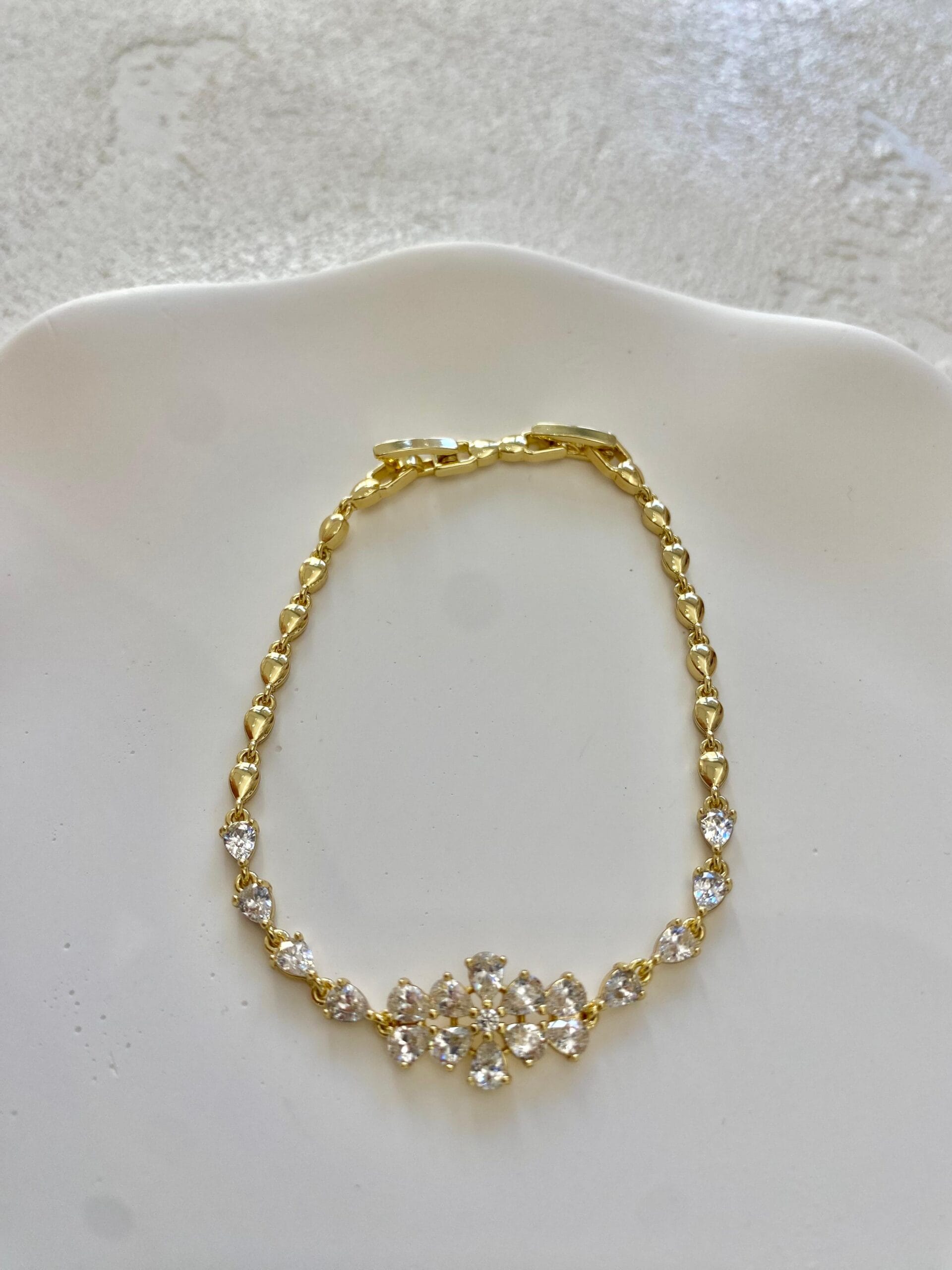 Xuping 14k Taşlı Çiçek Bileklik