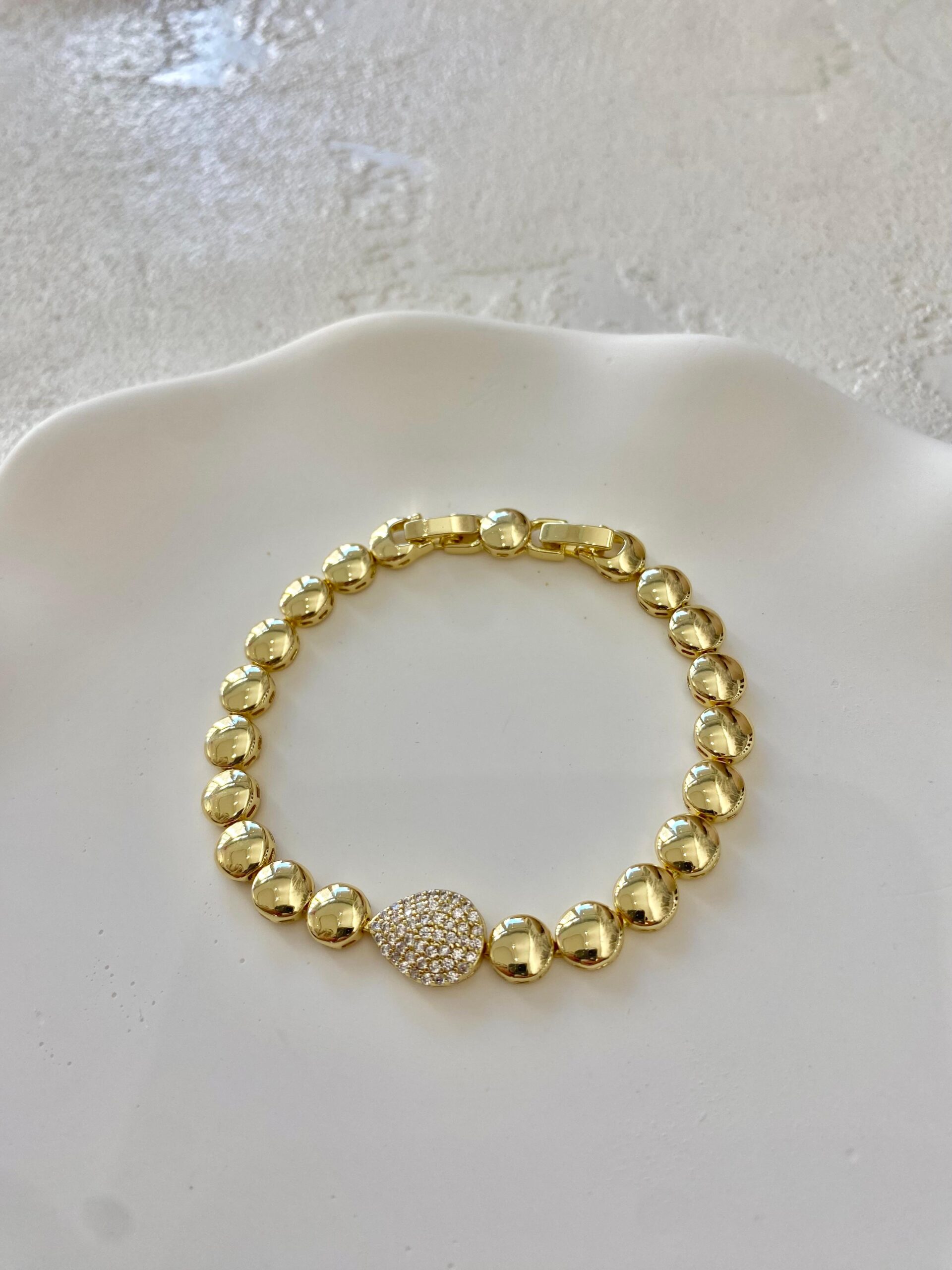 Xuping 14k Taşlı Damla Bileklik