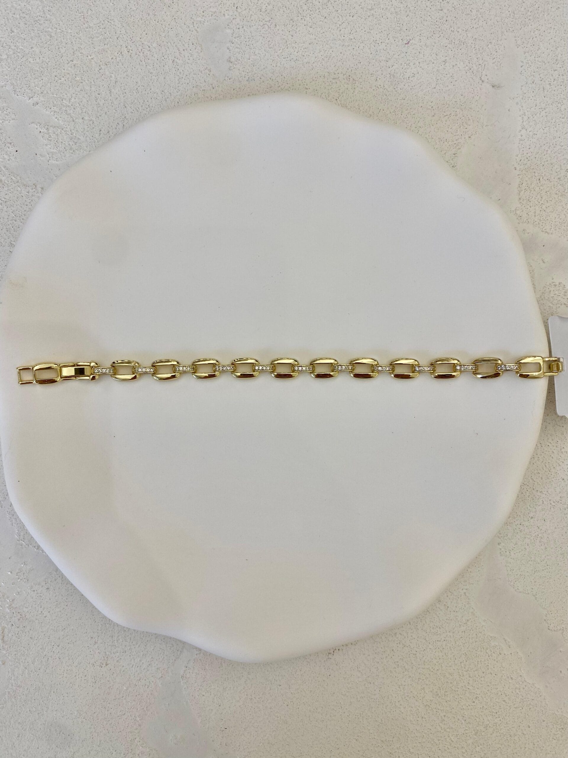 Xuping 14k Taşlı Dikdörtgen Bileklik - Görsel 2