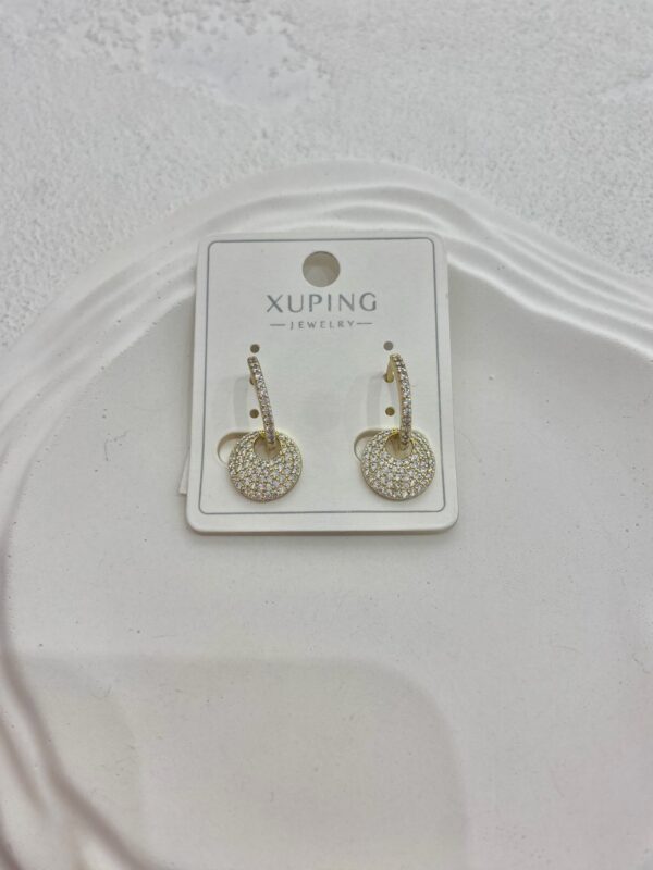 Xuping Taşlı Sallantılı Halka Küpe