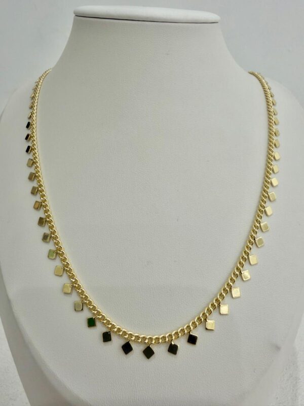 CM Jewelry Kare Pullu Çelik Kolye