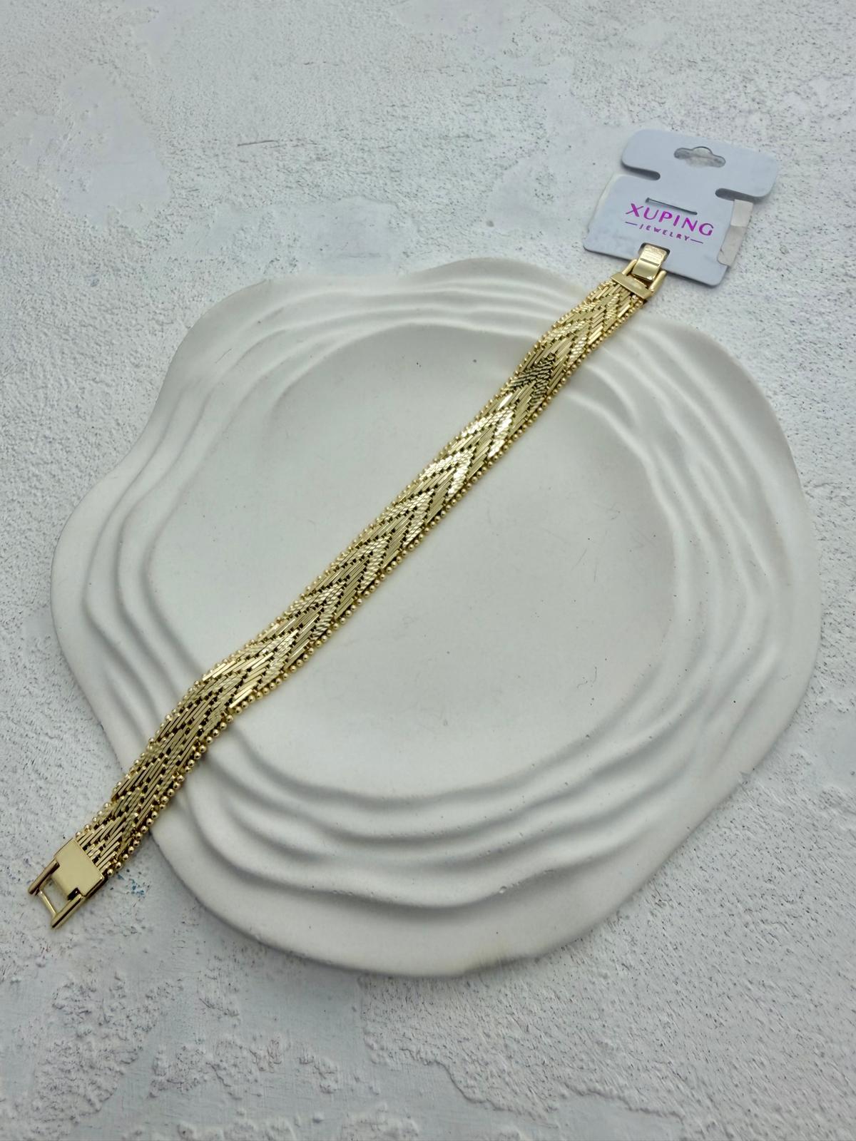 Xuping 14k Zikzak Hasır Model Bileklik - Görsel 2