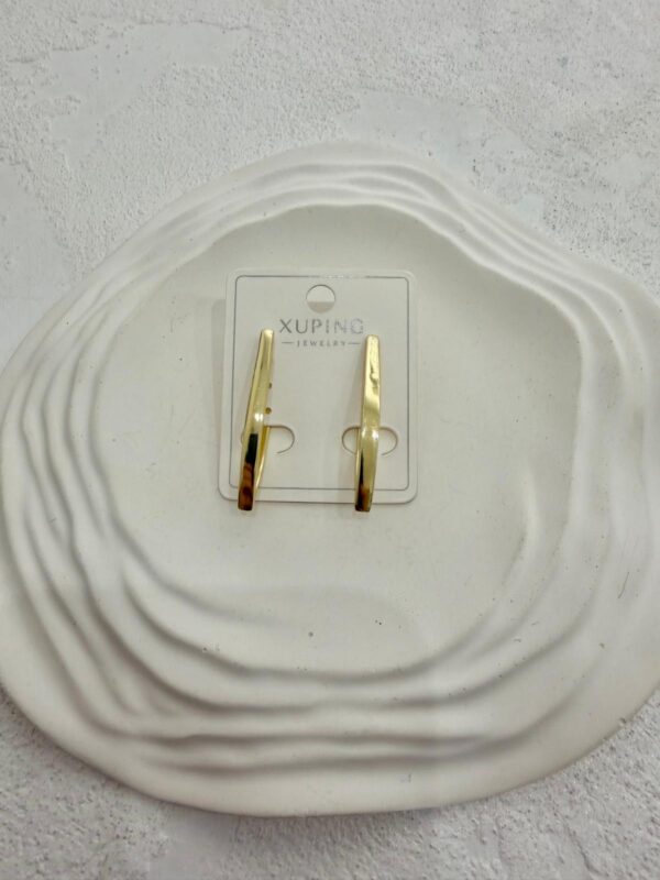 Xuping14k Üçgen Model Çelik Küpe